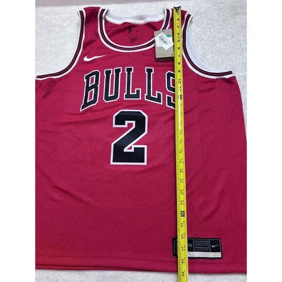 Nike Lonzo Ball Chicago Bulls NBA Swingman Jersey Men's Size 52 XL